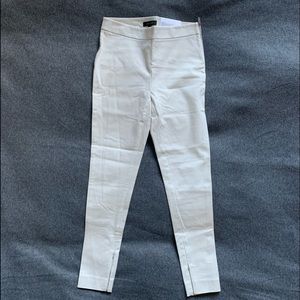 Ann Taylor The Chelsea Skinny Ankle Stretch Cream Pants MSRP $79 SIZE 0